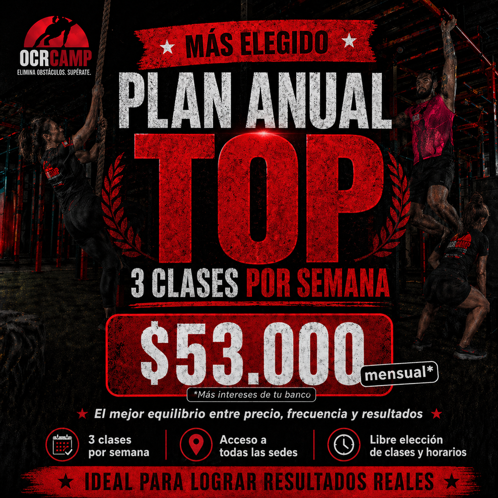 PLAN ANUAL TOP OCR  (12 cuotas de $53mil)